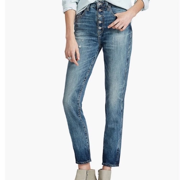 Lucky Brand High-Rise Tomboy Boyfriend Jeans - Picture 1 of 8